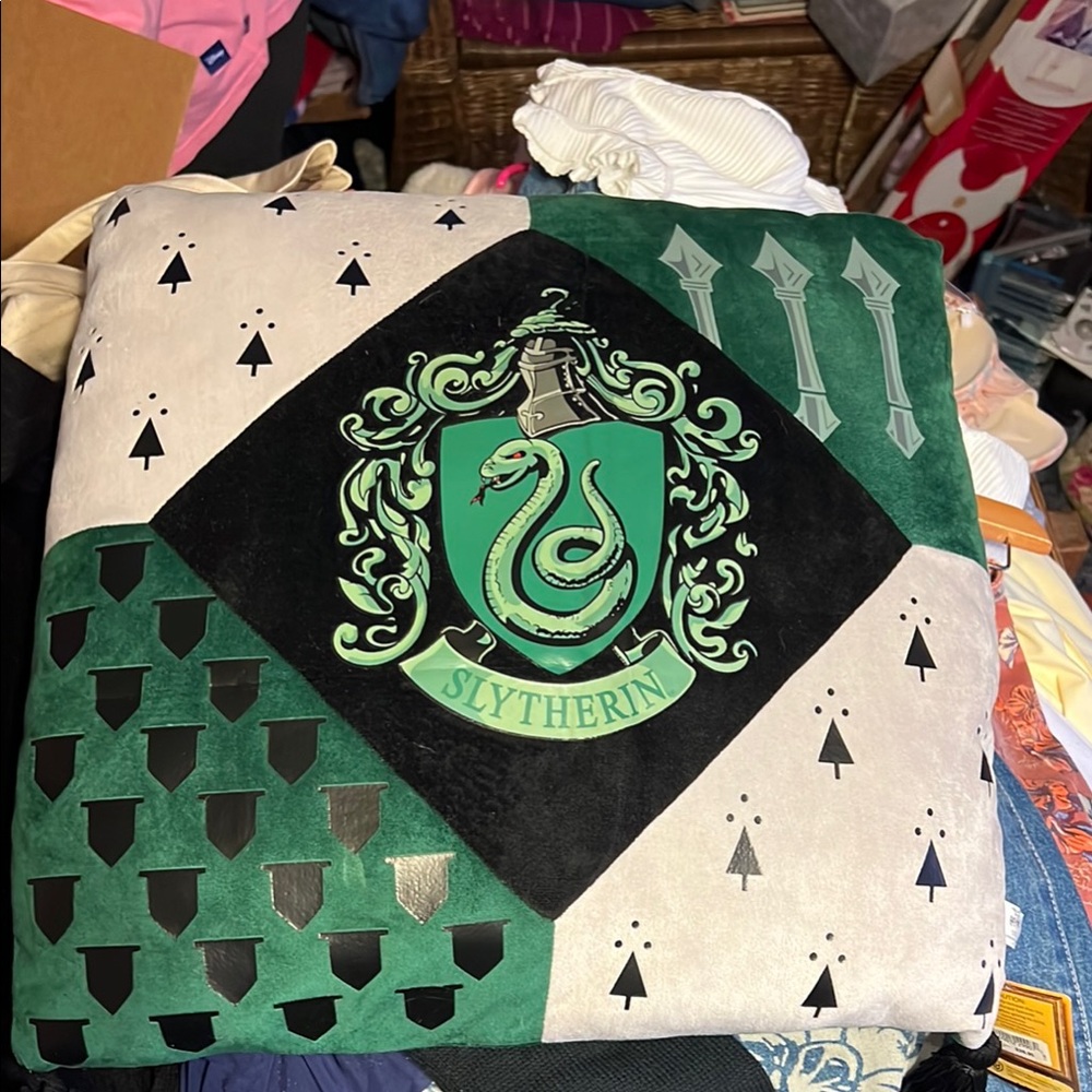 Slytherin Crest Throw Pillow